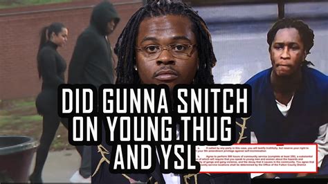 did gunna snitch on thug